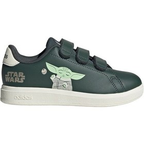 Resim Adidas Advantage Mandalorı Yeşil Erkek Çocuk Sneaker Yeşil 
