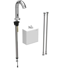 Resim Geberit Piave Çift Su Girişli Pilli Fotoselli Lavabo Bataryası 116.164.21.1 Krom 