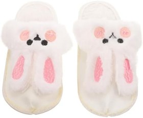 Resim LIFKOME 1çift Kışlık Sıcak Ayakkabı İçlikleri Peluş Clog İçlikleri Sevimli Tavşan Tasarımı Su Geçirmez Ve Rahat Slipper Soğuk Havalarda Konfor 