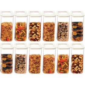 Resim Moonstar 12 Li Süper Set Saklama Kabı Erzak Kabı Seti 1650 Ml-Max Çok Renkli 