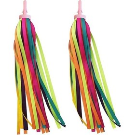 Resim Çocuk Bisikleti Renkli Süs Bandı - Scooter Ve Trikötüze Uygun, Renkli Dekoratif Tassel Çok Renkli Çok Renkli 