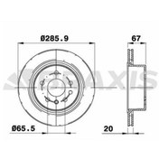 Resim Genel Markalar Arka Fren Dısk Aynası Havalı Omega B 2.6 V6 / 3.2 V6 09 / 00 07 / 03 Omega B Kom 