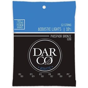 Resim Martin & Co Darco D200 Phosphor Bronze 12 Telli Akustik Gitar Teli, Light 10-47 