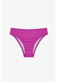 Resim Penti Pembe Kız Çocuk Flower Tek Omuz Bikini Takımı 