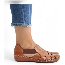 Resim Venüs 18791395 Hakiki Deri Kadın Sandalet Taba 