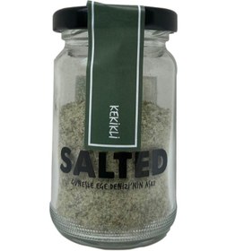 Resim Salted Kekikli Tuz Cam Kavanoz 55 G 