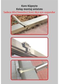 Resim Balkon Çamaşır Kurutma Askısı Alm.küpeşte Askılığı Kare 60 30 Antrasit 