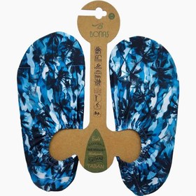 Resim Bonas Erkek Palmiye Desenli Kaymaz Taban Havuz Ve Deniz Ayakkabısı - Mavi / 40-41 