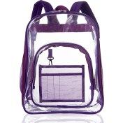 Resim Kosona Şeffaf Seyahat Çantaı - Pvc Materyal, Su Geçirmez, Büyük Hacim, 3 Renk Seçeneği Mor Mor 