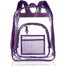 Resim Kosona Şeffaf Seyahat Çantaı - Pvc Materyal, Su Geçirmez, Büyük Hacim, 3 Renk Seçeneği Mor Mor 