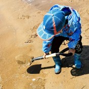Resim 1 adet Çok Yönlü Hafif Bahçe Küreği Rahat Tutma Sapı ve Güçlendirilmiş Metal Bıçak ile - Bahçecilik, Plaj Keşfi ve Toprak Tarama için Mükemmel, Taşınabilir Dış Mekan Aracı, Ergonomik Sap | Dayanıklı Yapı, Kürek Bahçe Aleti 