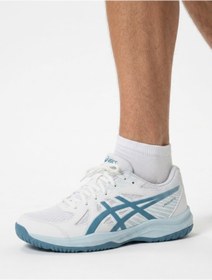 Resim Asics Upcourt 6 Erkek Voleybol Ayakkabısı 1071A104-105 Beyaz 