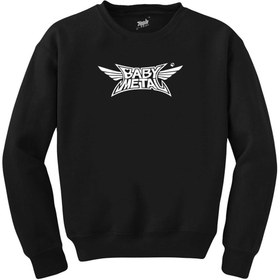 Resim Babymetal Logo Siyah Sweatshirt - L / Siyah 