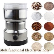 Resim Elektrikli Kahve Tahıl Öğütücü Fasulye Freze Makinesi Paslanmaz Çelik Bıçak Kuru Öğütücü Ev 220 V 150 W Ab Tak 