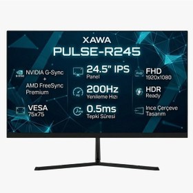 Resim Xawa 24.5" Pulse-r245 200hz 0.5ms Dp+hdmı Gsync/freesync Fhd Ips Oyuncu Monitör 