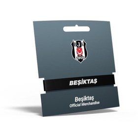 Resim Beşiktaş Lisanslı Çift Taraflı Bileklik Siyah Kartal Ahşap Kutulu 
