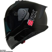 Resim MOTOANL Motosiklet Kask Ece 22.R06 Sertifikalı Double Vizör Fiber Motor Kaskı Full Face Yeni Sezon Black SRX 