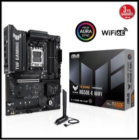 Resim ASUS Tuf Gaming B650E-E WIFI AMD AM5 B650 Soket DDR5 8000MHz ATX Gaming (Oyuncu) Anakart 