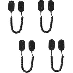 Resim Collectibles 4 Adet Kaybolmaz Halat Kancası Uzaktan Kumanda Tutucu Kordon Güvenlik Kablosu Çok Amaçlı Kancalar Ev Depolama Ganizasyonu Siyah (Yurt Dışından) 