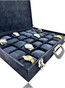 Resim Dijital Çarşı Richbox Bond 30'lu Saat Çantası Alcantara Siyah Camsız 