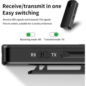Resim Karokstore Bluetooth 5.4 Kablosuz Ses Verici ve Alıcı M18 – Tx Rx Aux Adaptör, Tv Pc Araç Hoparlör Için Audio Transmitter Receiver, Type-C Şarjlı 150MAH | M18 