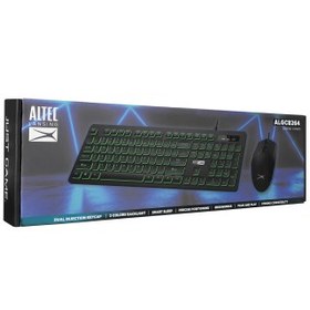 Resim Altec Lansing ALGC8264, Siyah, 3 Renkli, USB Kablolu, Multimedya Fonksiyonlu, Gaming Klavye+Mouse Set 