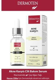 Resim Dermoten Çay Ağacı Yağı & Niacinamide Akne Karşıtı Bakım Serumu 30 ML 