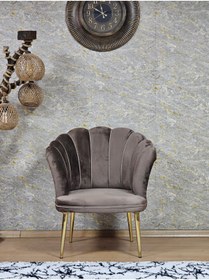 Resim SEVİNÇ MOBİLYA gold papatya çay seti tekli, tekli berjer, tekli oturak, bahçe mobilyası teklisi 