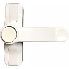 Resim Pvc Pencere Emniyet Çocuk Güvenlik Kilidi Düğmeli Metal Beyaz 