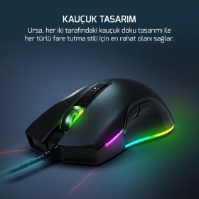Resim Gamepower Ursa 10.000DPI 7 Tuş Rgb Optik Gaming Mouse 