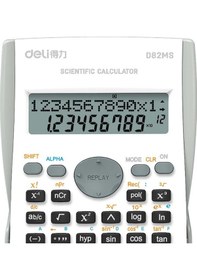 Resim Deli Bilimsel Hesap Makinesi 240f-10+2 Digits Beyaz D82ms 