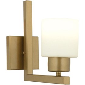 Resim Torqu Eskitme Boyalı Beyaz Camlı Duvar Lambası Yatak Odası-Yatak Başı-Banyo İçin Modern Aplik Beyaz 