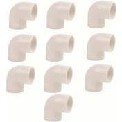 Resim Willowhaven 10 Adet Beyaz Pvc 90 Derece Dirsek Dıy Bahçe Rafı Sera Bağlantı Parçası 