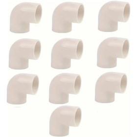 Resim Willowhaven 10 Adet Beyaz Pvc 90 Derece Dirsek Dıy Bahçe Rafı Sera Bağlantı Parçası 