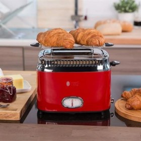Resim Russell Hobbs Retro Ribbon Kırmızı Ekmek Kızartma Makinesi 
