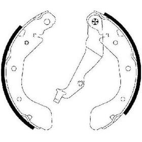 Resim Chevrolet Aveo Arka Fren Balatasi 2005-2014 95017074 0986487714 1.4, 1.2, 1.3 Cdtı 