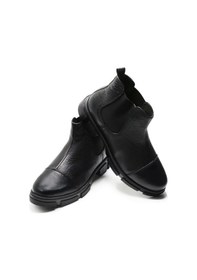 Resim Costo Shoes Büyük Numara Erkek Bot Rahat Geniş Kalıp Siyah 