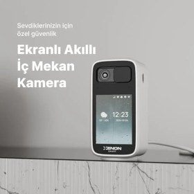 Resim Freedom Books Smart Ev Kamerası (Ekranlı) | 2560P 4mp Mobil Kontrol Wifi 360° Hareket Takip Bebek Kamerası 2'li Set 