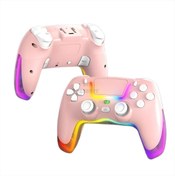 Resim SFL Product PS4 Kablosuz Gamepad Oyuncu Kol /Çift Titreşim/6 Eksenli RGB Mod/PS4/Switch/PC/Androd/İphone Uyumlu 