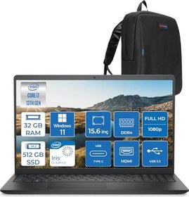 Resim Dell Inspiron 15 3530 Intel Core I7-1355U 32GB 512 GB SSD 15.6 Inç Full Hd WIN11HOME Laptop ZI35301103H12+ZETTAÇANTA 