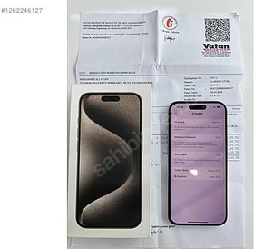 Resim Apple iPhone 15 Pro İkinci El TR | 128 GB | Natürel Titanyum 
