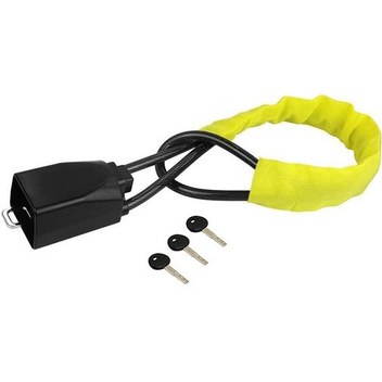 Yaozixa S308 Demir Çelik Direksiyon Kilidi, 3 Anahtarlı, Siyah - Araç Güvenliği Kilidi