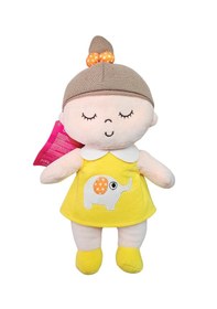 Resim Peluş Bez Bebek 30 Cm Oyuncak Bebek Uyku Arkadaşı Hediyelik Oyun Arkadaşım Sarı 