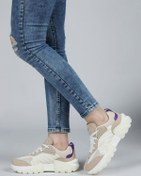 Resim Jump 29092 Beyaz - Bej Kadın Sneaker Günlük Spor Ayakkabı 