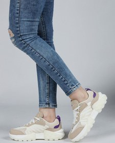 Resim Jump 29092 Beyaz - Bej Kadın Sneaker Günlük Spor Ayakkabı 