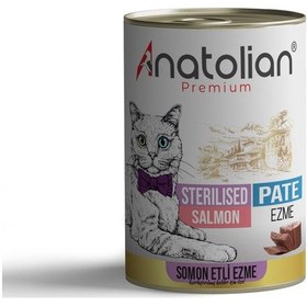 Resim Anatolian Premium Sterilised Salmon Pate Kısırlaştırılmış Ezme Kedi Konservesi 400 G 