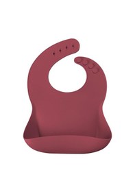 Resim Oioi Basics Silikon Mama Önlüğü - Bordostandart Bordo 