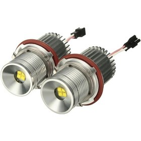 Resim Singree Bmw E87 E39 M5 M6 E83 X3 E60 E63 E65 E66 E53 X5 İçin 20w Led Melek Gözü Ampülü, 6500k Beyaz Işık, Halka/market Aydınlatması, Kolay Kurulum, 2 Adet Seti Gümüş 