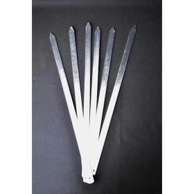 Resim Lidyahan Store Diyarı 6 Adet Profosyonel Paslanmaz Metal Kıyma Şiş (Adana-Urfa-Antep Kebap Şişi) 