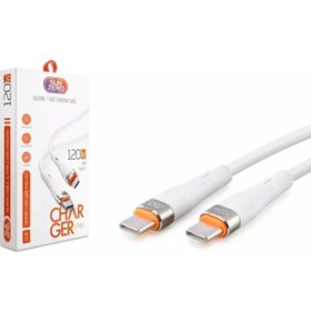 Resim Subzero Tecno Spark 8 Uyumlu 120 W ( Saliseli ) Pd Type-C Hızlı Şarj Data Kablosu 1Mt 